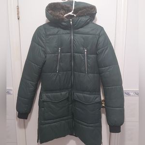 🇨🇦Garage XS+S Dark Green Puffer Coat Size Extra Small+